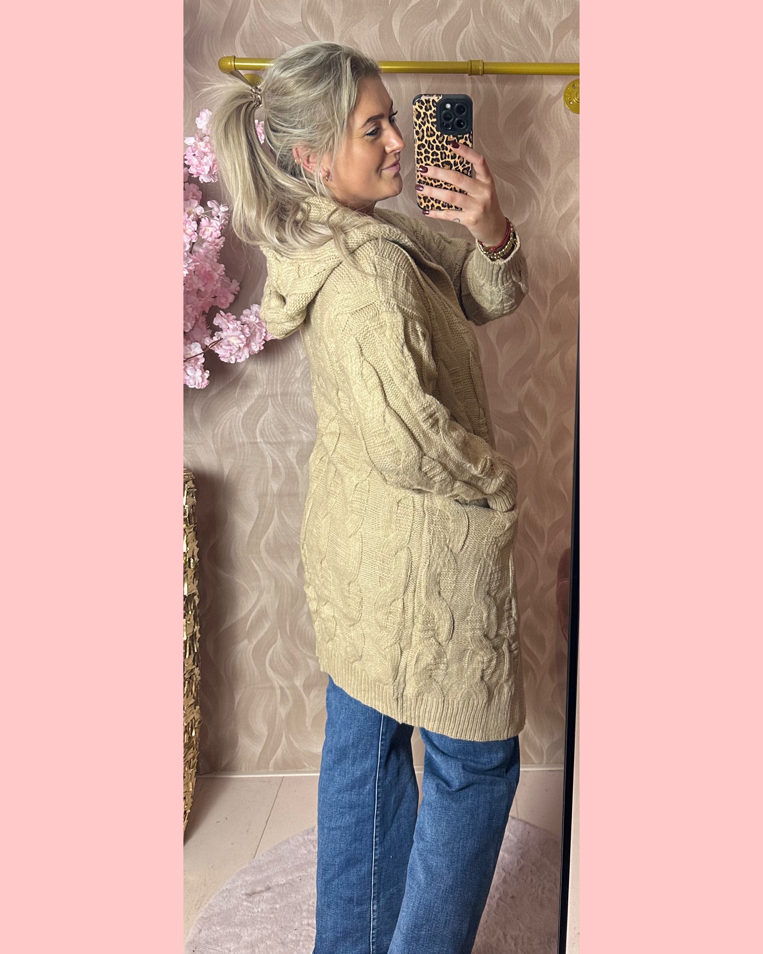 QUALITY CABLE CARDIGAN BEIGE 🤎 AANBIEDING