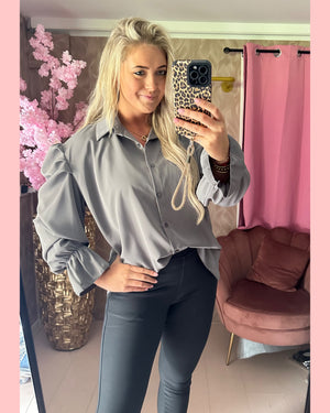 POFMOUW BLOUSE GRIJS 🩶 AANBIEDING