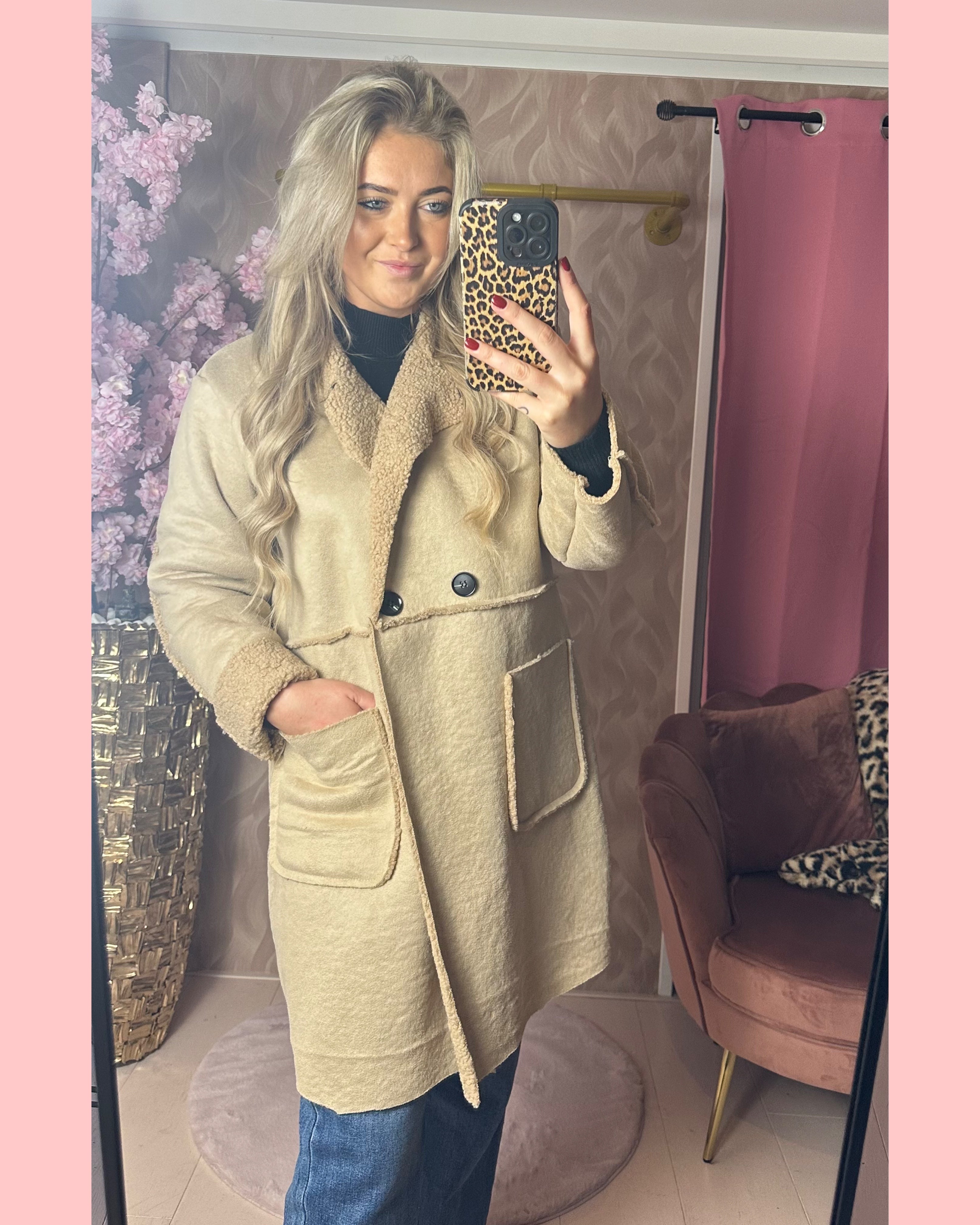 LAMMY COAT BEIGE 🤎 AANBIEDING