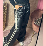 WIDE LEG PU BROEK MET BIES 🖤 AANBIEDING