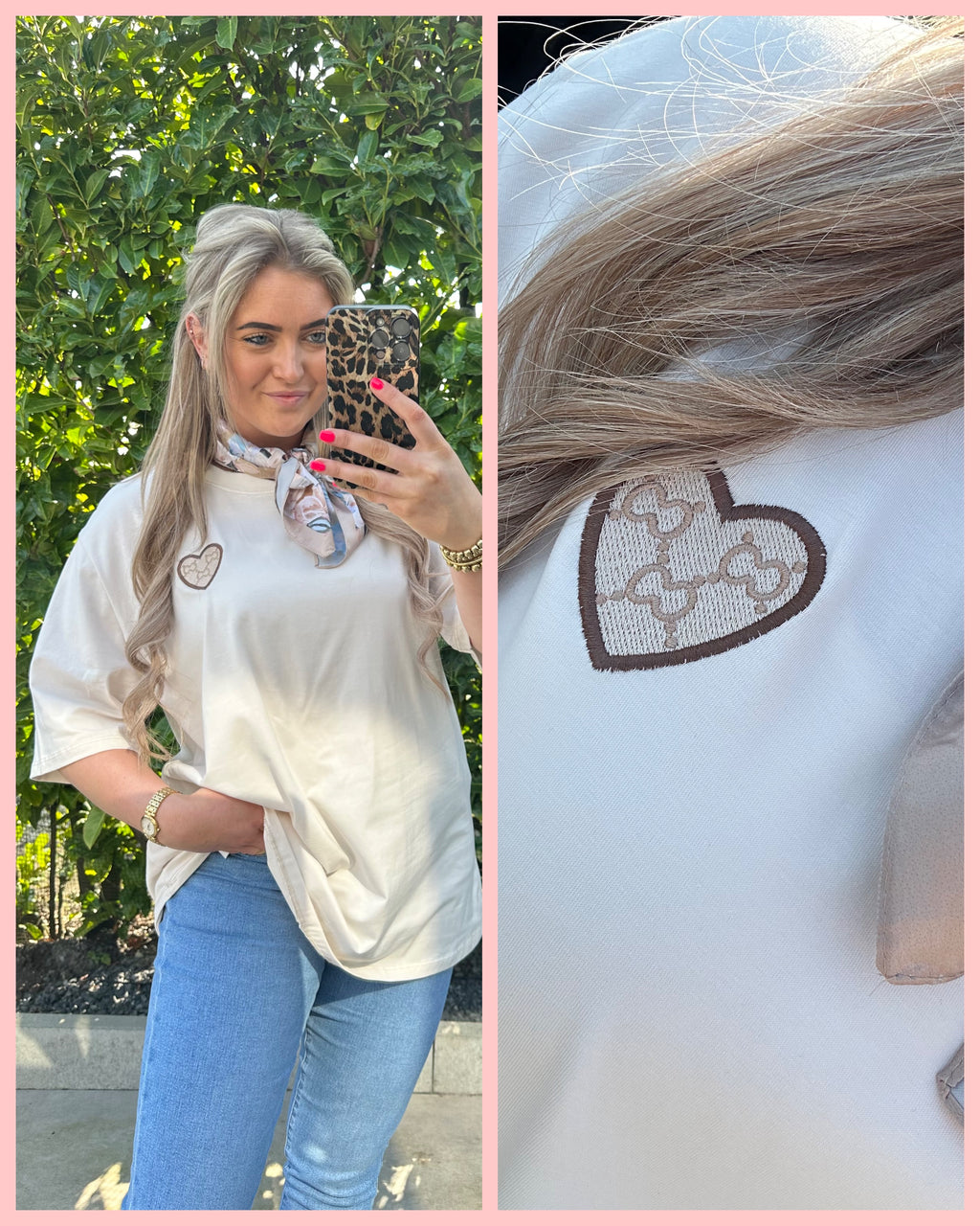 GG TSHIRT BEIGE 🤎 AANBIEDING