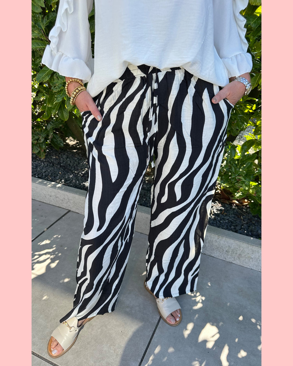 ZEBRA BROEK ZWART •• AANBIEDING