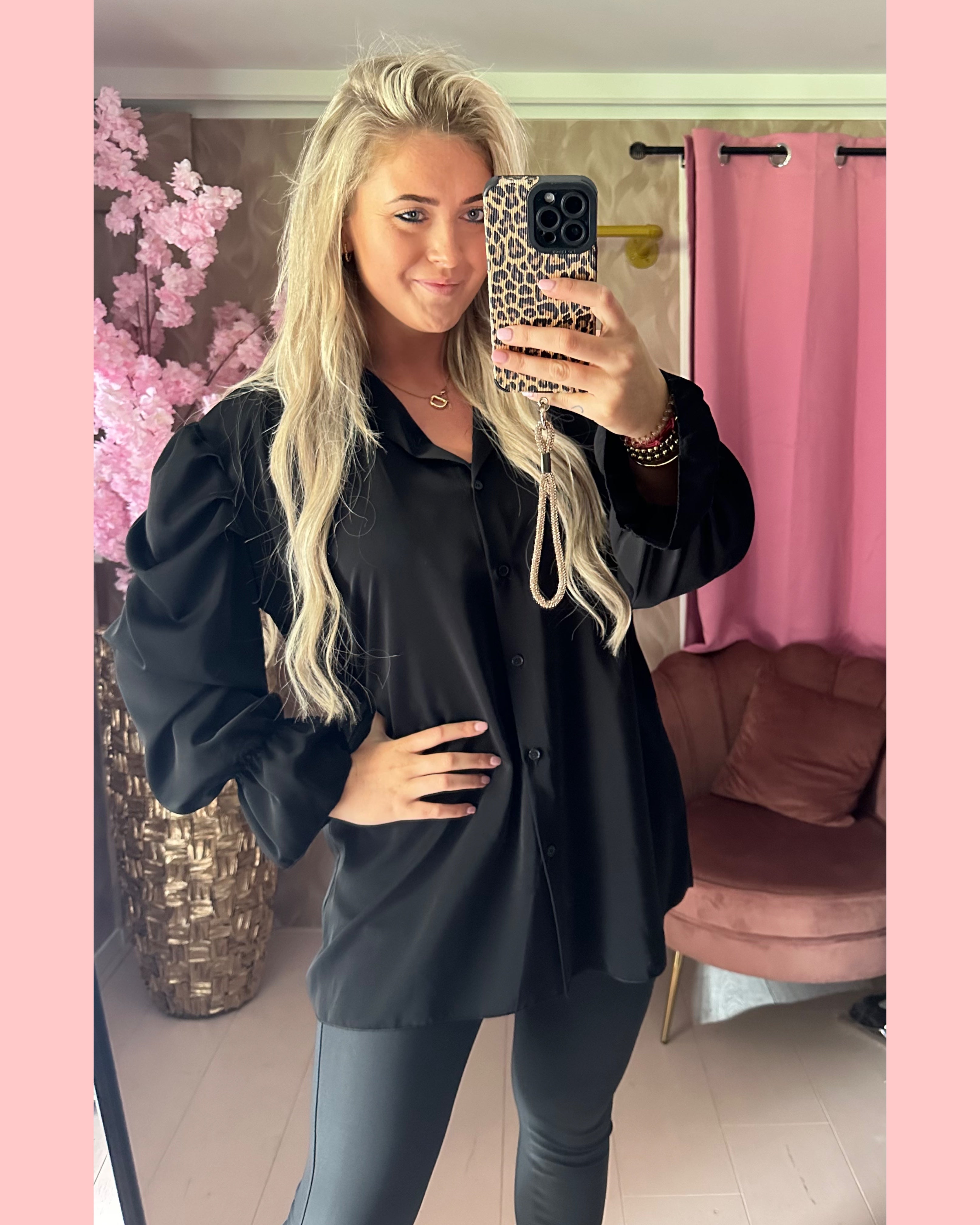 POFMOUW BLOUSE ZWART 🖤 AANBIEDING