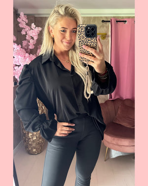 POFMOUW BLOUSE ZWART 🖤 AANBIEDING