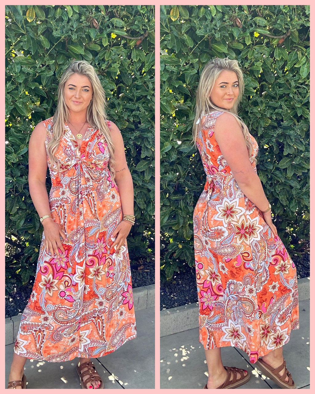 TRAVEL JURK • KNOOP DETAIL • ORANJE • AANBIEDING