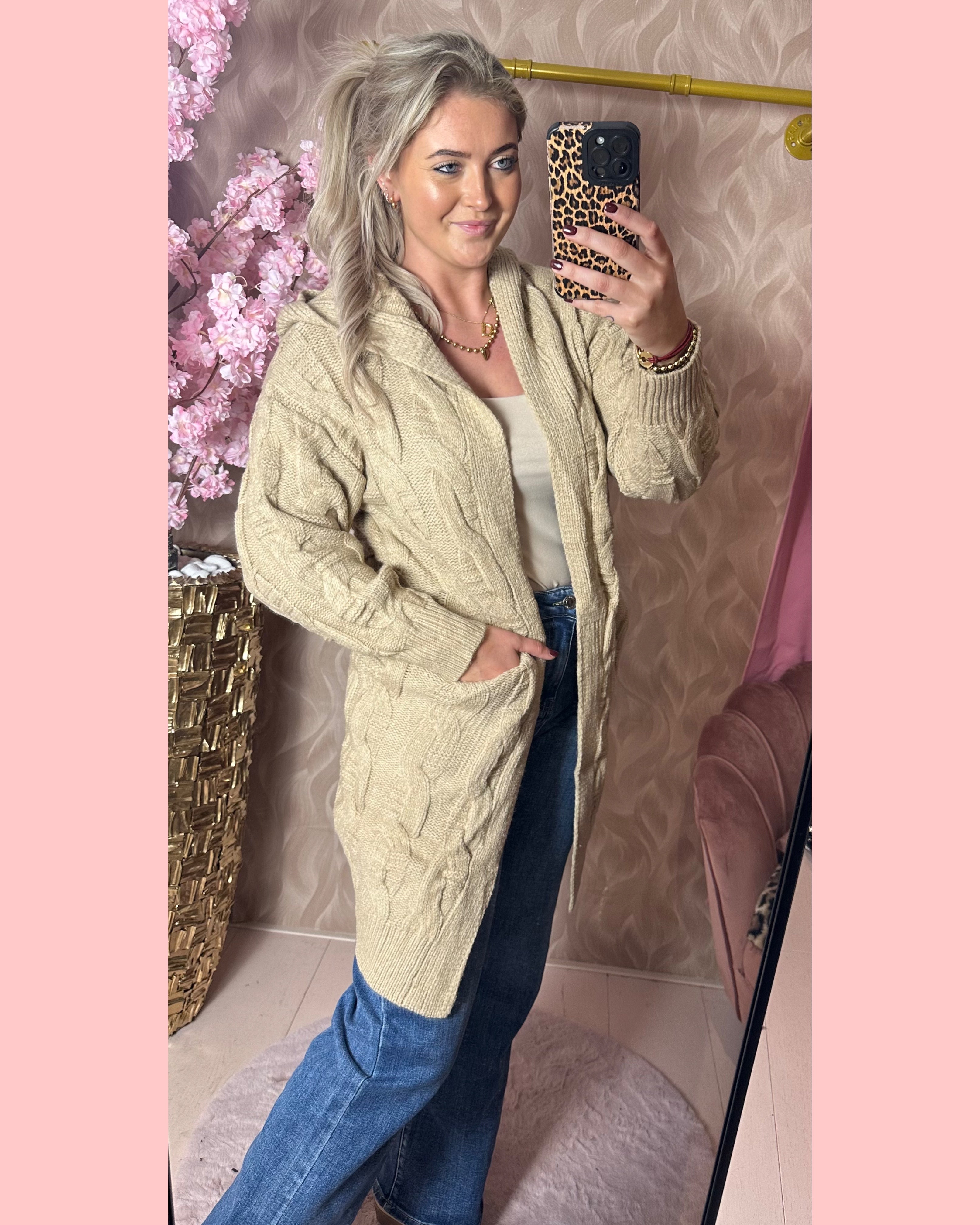 QUALITY CABLE CARDIGAN BEIGE 🤎 AANBIEDING