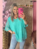 KANTEN BLOUSE AQUA “𝐊𝐍𝐀𝐋𝐋𝐄𝐑” AANBIEDING