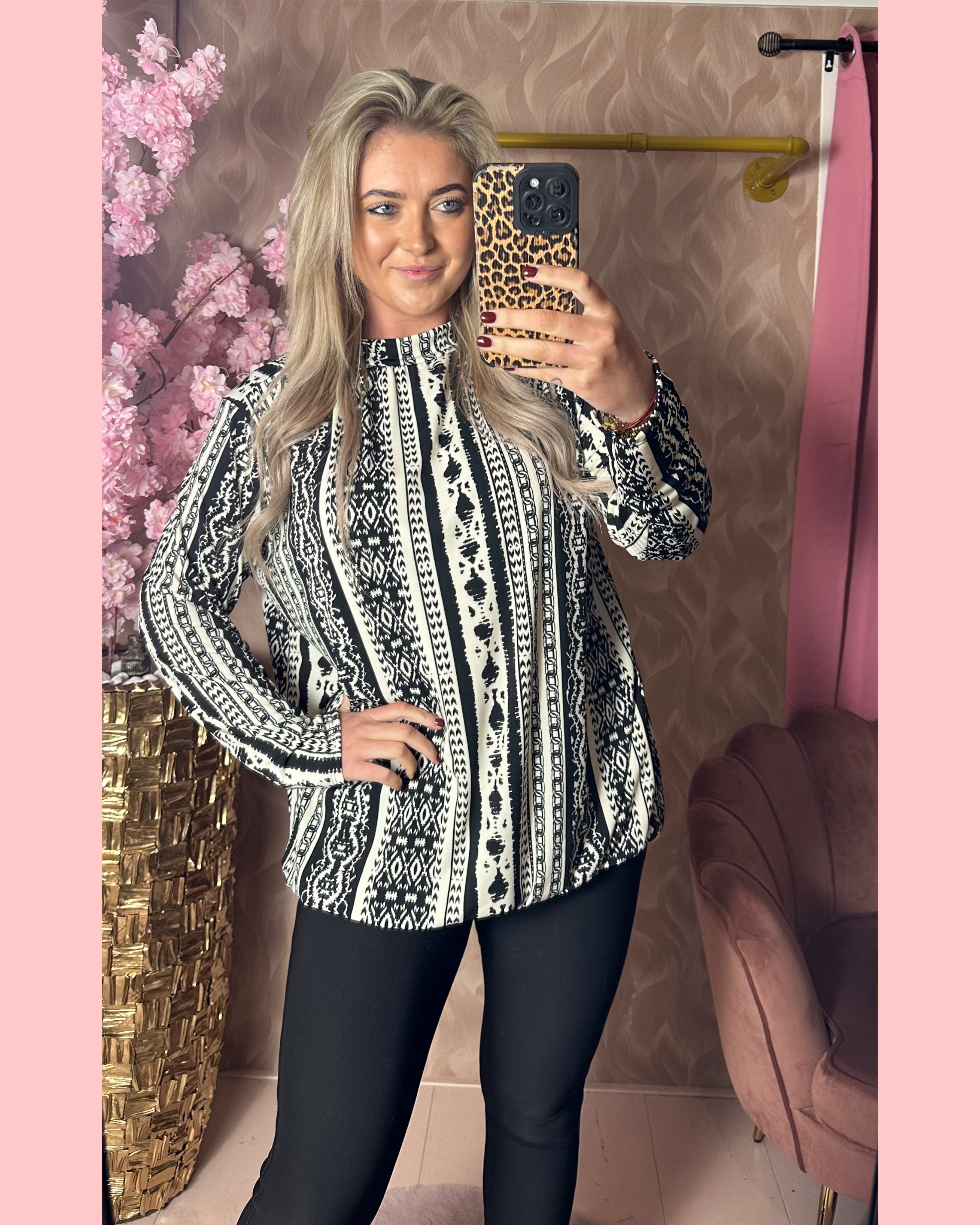 TRAVEL BLOUSE OPSTAAND KRAAGJE INDIANA AANBIEDING