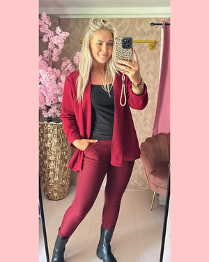 STRETCH BLAZER WIJN ROOD ❤️ AANBIEDING