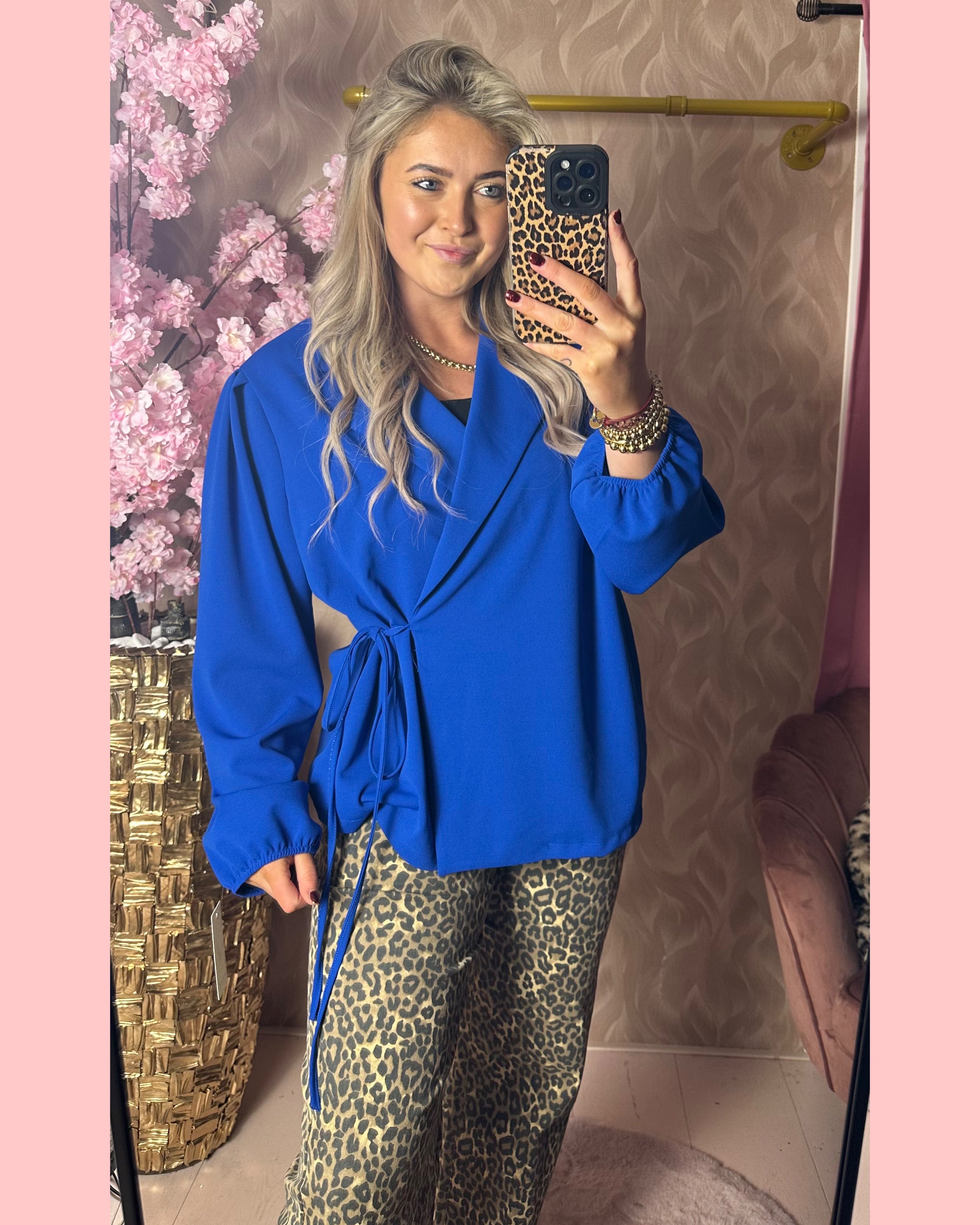 STRETCHY STRIK BLAZER 🎀 COBALT 🎀 𝐀𝐀𝐍𝐁𝐈𝐄𝐃𝐈𝐍𝐆