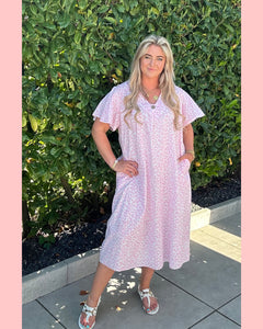 JURK PANTER ROZE • 100% KATOEN • AANBIEDING