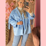 🤠💫 WESTERN JACKET BABY BLUE 💫🤠