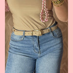 •• WESTERN LOOK RIEM •• ECHT LEER •• AANBIEDING