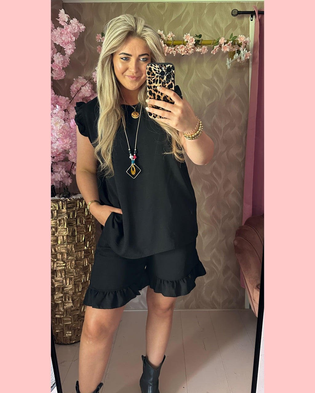 ROESEL SET ZWART ~ AANBIEDING