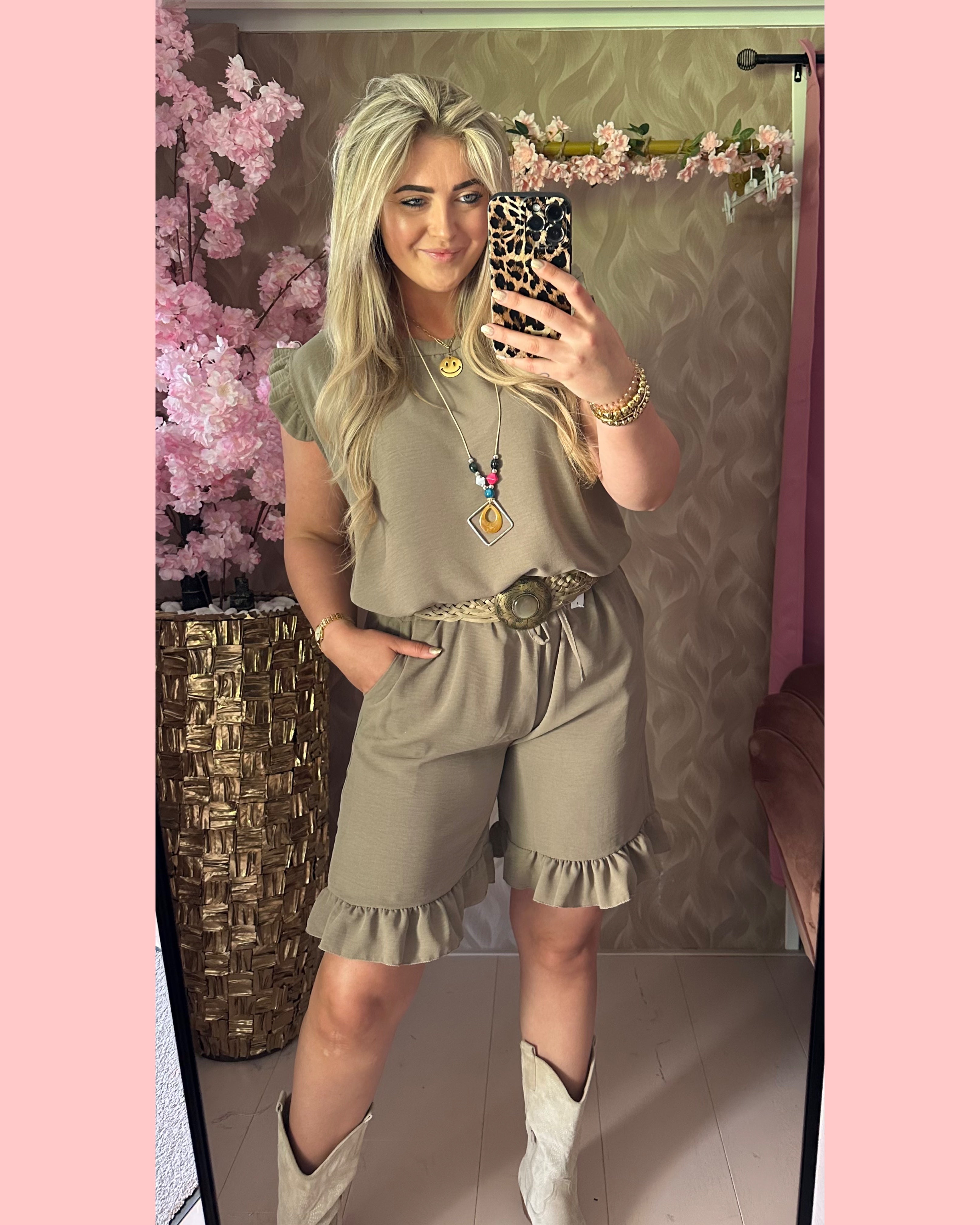 ROESEL SET TAUPE ~ AANBIEDING