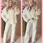 BOLLETJES BLOUSE 🫧 BEIGE 🫧 AANBIEDING