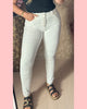 JEWELLY JEANS BUTTON • WIT • AANBIEDING
