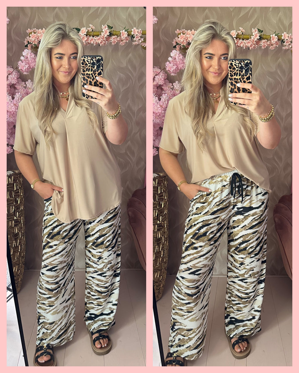 TRAVEL PAK BEIGE ~ TIJGER •• AANBIEDING