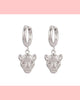 TIGER EARRINGS SILVER