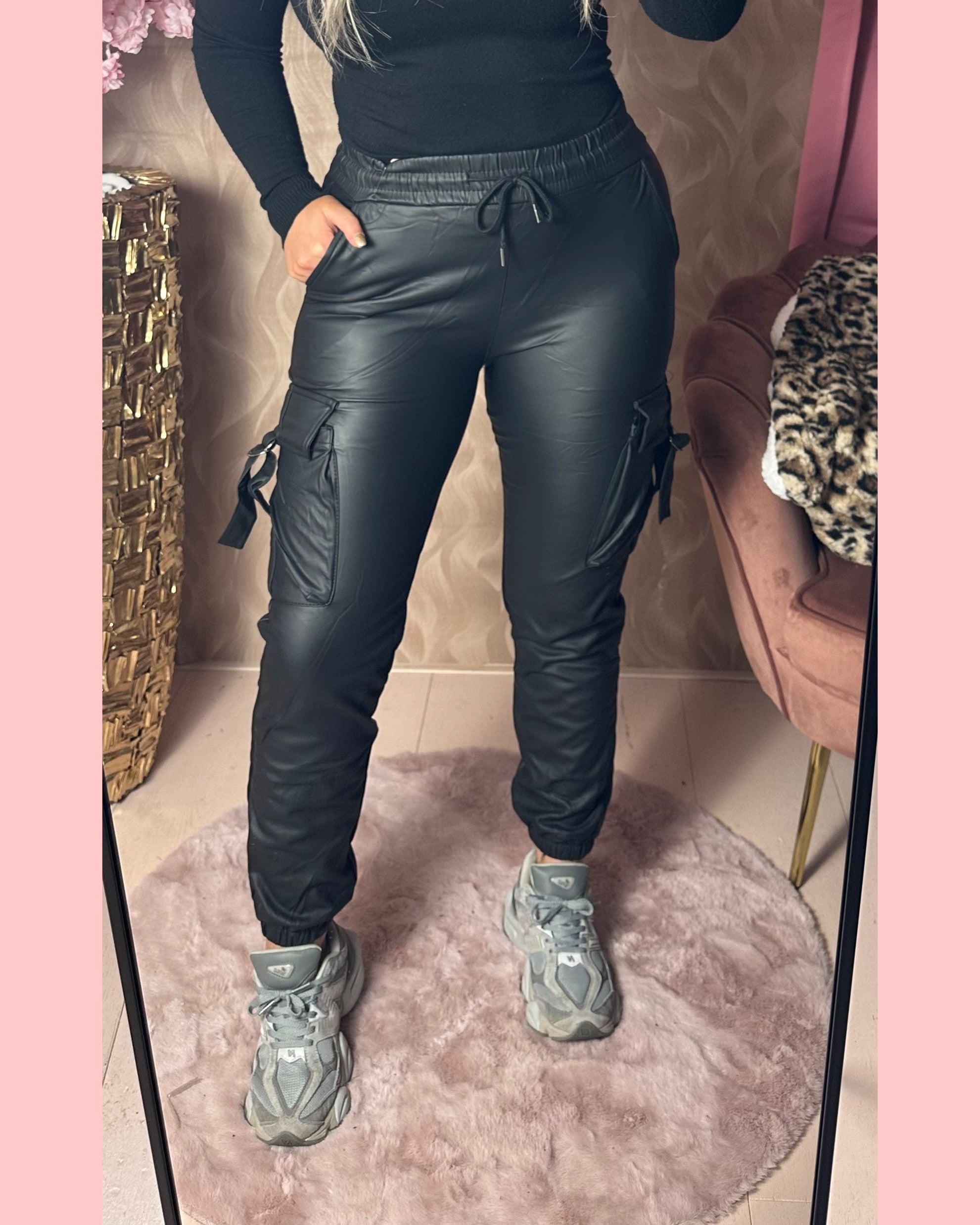 LEATHER LOOK CARGO •• AANBIEDING