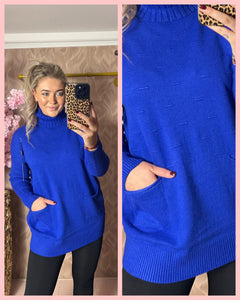 GOT IT ALL 🤩 LUXE KNIT COBALT •• AANBIEDING