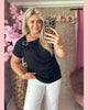 SHIRT GOUDEN GESP • ZWART • 𝐀𝐀𝐍𝐁𝐈𝐄𝐃𝐈𝐍𝐆