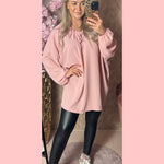 V HALS BLOUSE ROZE RUIME MAAT 🩷 AANBIEDING