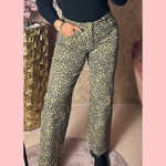 WIDE LEG LEOPARD JEANS • SJ953 • AANBIEDING