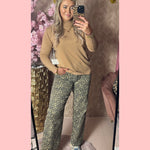 WIDE LEG LEOPARD JEANS • SJ953 • AANBIEDING