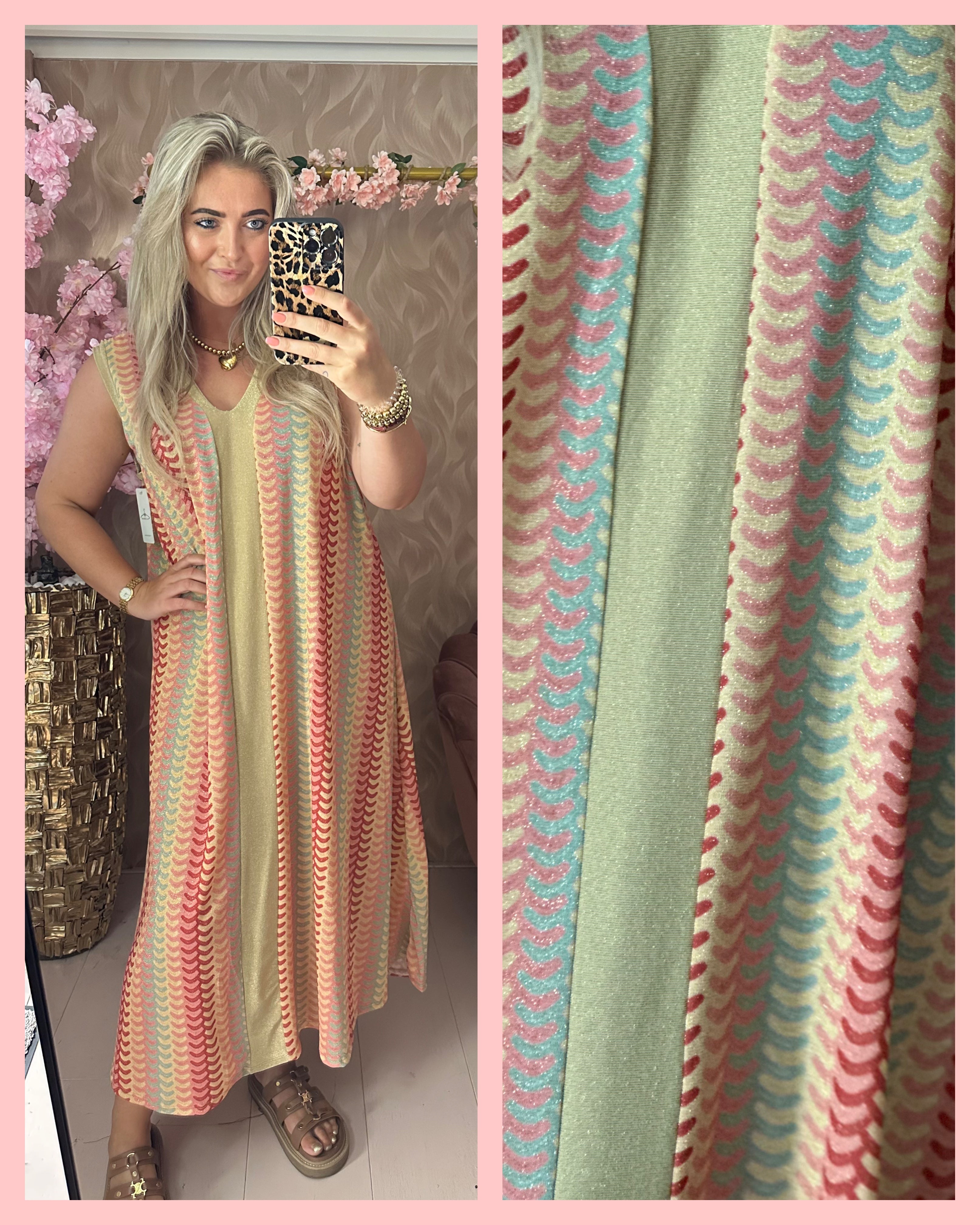 LUREX DRESS PINK 🩷 AANBIEDING