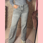 GOODIE WIDE LEG LIGHT GREY •• AANBIEDING •• DJ2598/DJ2599