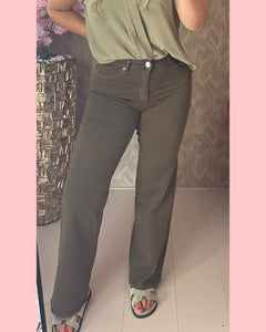GOODIE WIDE LEG • CHOCO • DJ2497-6 •• AANBIEDING