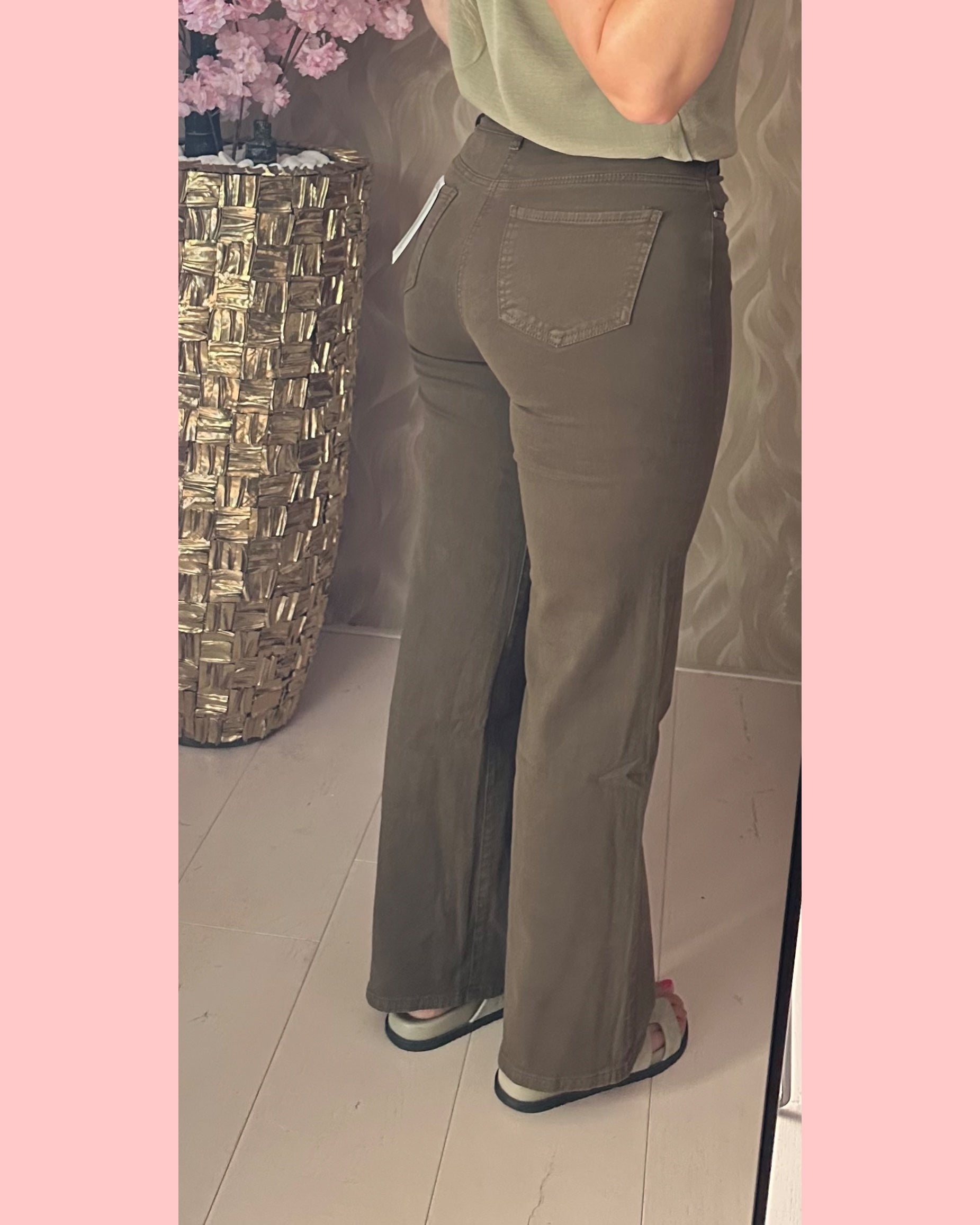 GOODIE WIDE LEG • CHOCO • DJ2497-6 •• AANBIEDING