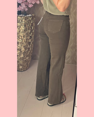 GOODIE WIDE LEG • CHOCO • DJ2497-6 •• AANBIEDING