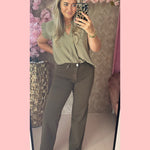 GOODIE WIDE LEG • CHOCO • DJ2497-6 •• AANBIEDING