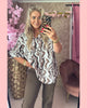 VISCOSE ROES MOUW BLOUSE BRUIN - TAUPE ••• AANBIEDING