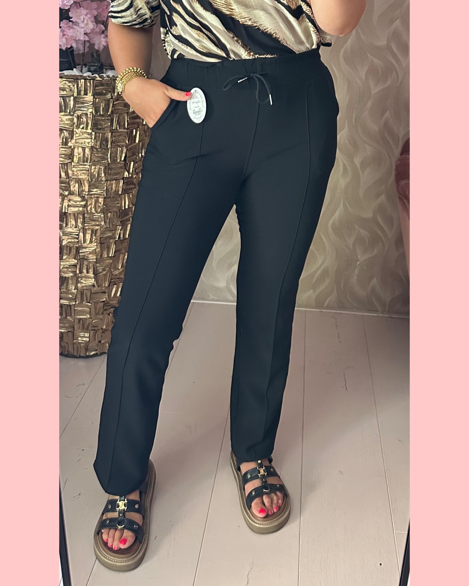 ANGELINA PANTALON 🖤 HY388 🖤 BLACK 🖤 𝐀𝐀𝐍𝐁𝐈𝐄𝐃𝐈𝐍𝐆