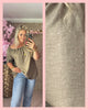 RHINESTONE BLOUSE TAUPE 🩶✨ AANBIEDING