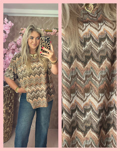 LUREX TSHIRT MISSONI BRUIN ✨ AANBIEDING
