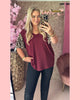 TRAVEL SHIRT ROESEL PANTER MOUW ••• BORDEAUX ••• AANBIEDING