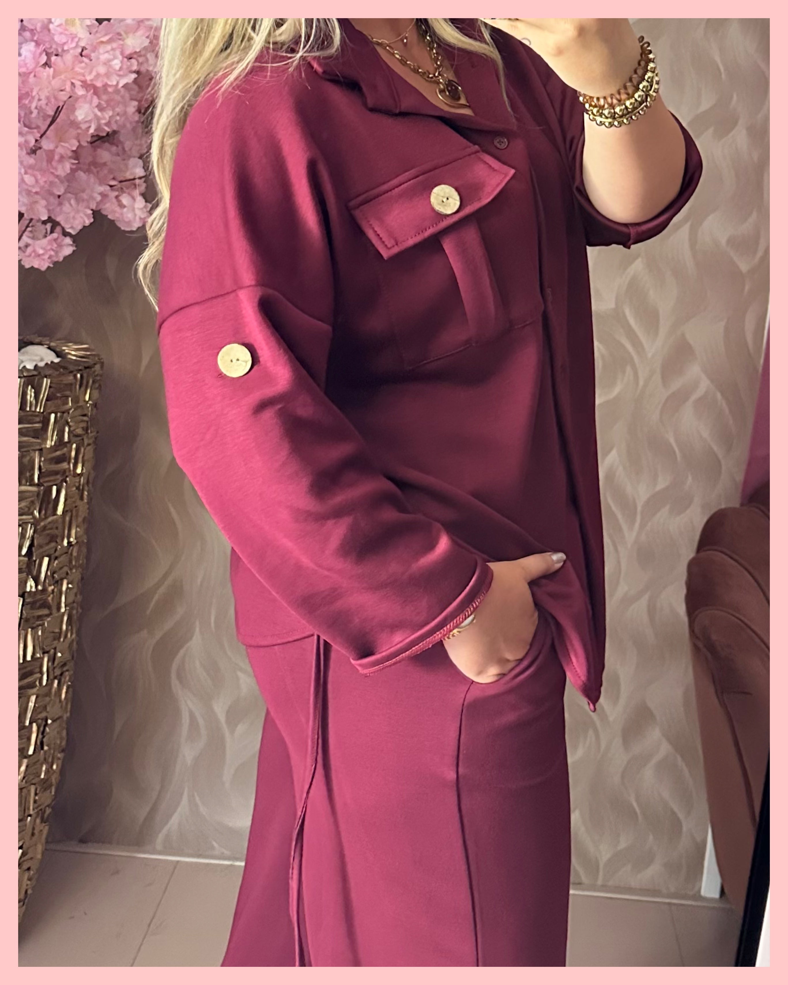 CASUAL • COMFY SET • BORDEAUX