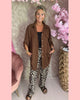 BLOUSE/VESTJE BRUIN • AANBIEDING