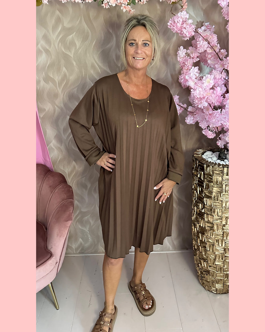 JOGGING JURKJE PLISSE BRUIN 🤎 AANBIEDING