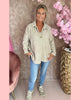 RIB FLUWEEL TOP BEIGE • AANBIEDING