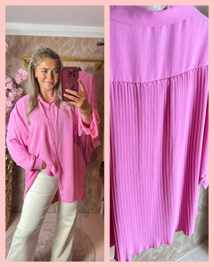 PLISSE RUG BLOUSE ROZE 🩷 𝐀𝐀𝐍𝐁𝐈𝐄𝐃𝐈𝐍𝐆