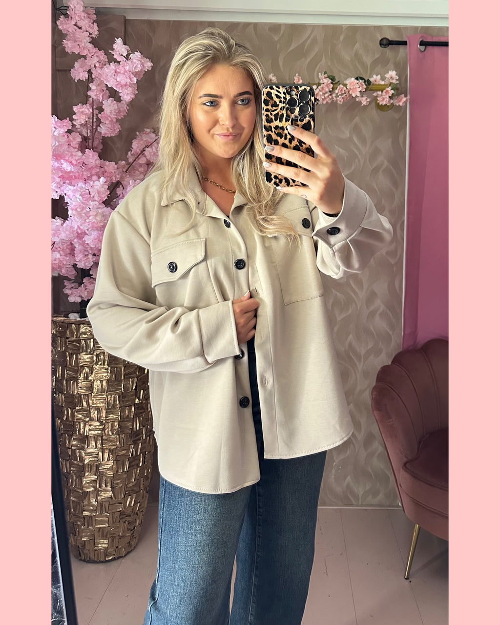 • JOGGING BLOUSE • BEIGE •
