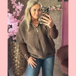 TEDDY BOMBER BODYWARMER BRUIN