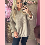 SWEATER CUSTOM TAUPE