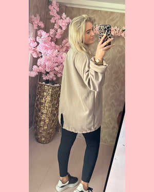 SWEATER CUSTOM TAUPE