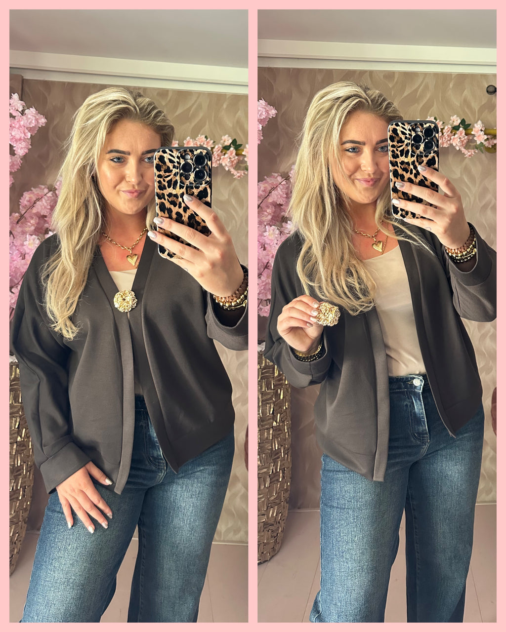 JOGGING VESTJE GOUDEN SPELD BRUIN •• AANBIEDING
